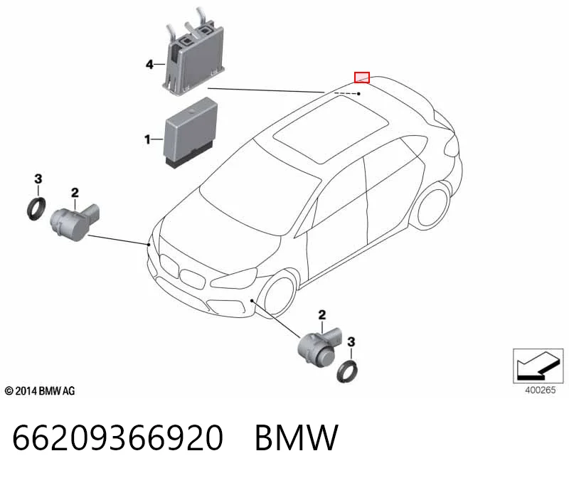 Модуль керування (ЕБУ) парктроніком 9117847 BMW