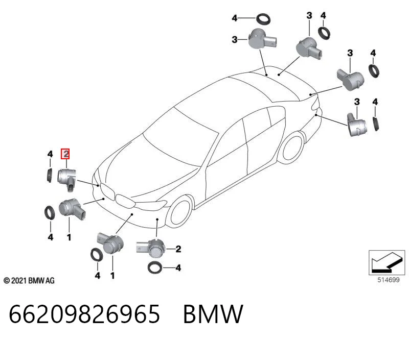 66209826965 BMW Блок управління парктроніком