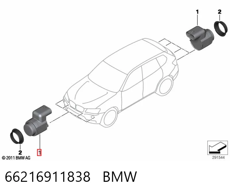 66216911838 BMW Акустична паркувальна система