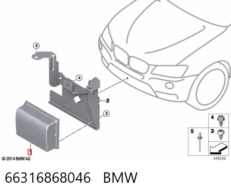 Радарний датчик дистанції BMW 6885585 ціна, від 304.05 USD