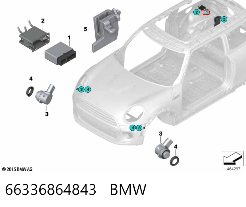 Модуль керування (ЕБУ) парктроніком BMW 6861026 ціна, від 79.01 USD