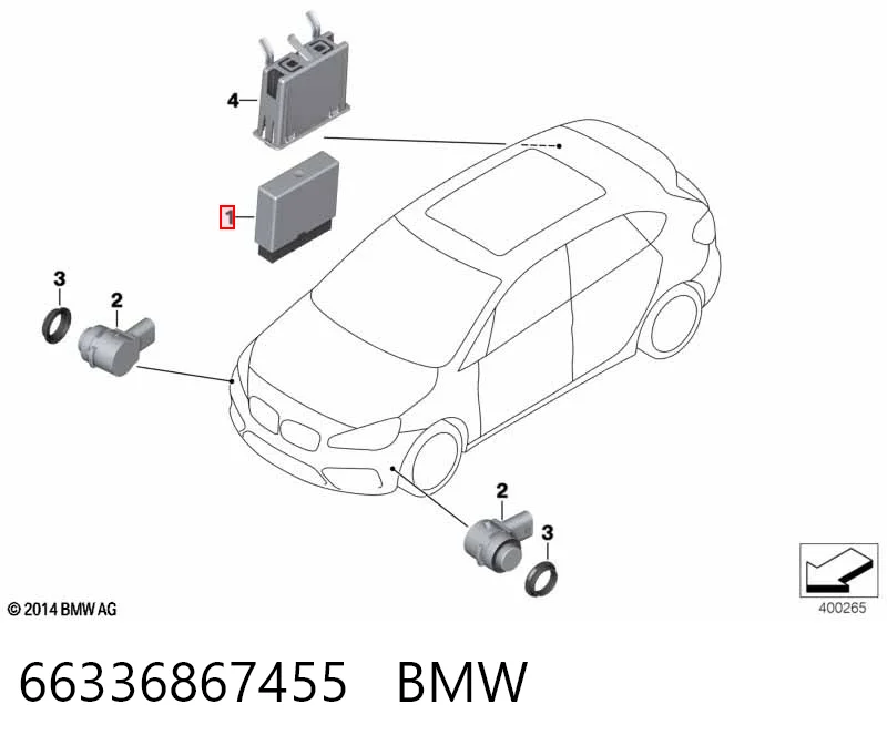 Купити 6861026 BMW Модуль керування (ЕБУ) парктроніком