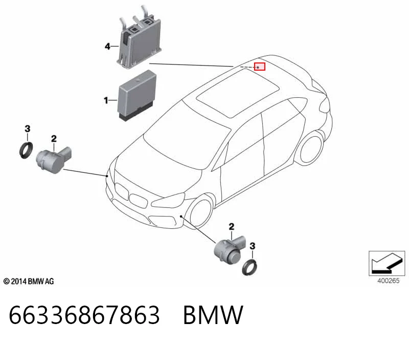 Модуль керування (ЕБУ) парктроніком 6861026 BMW