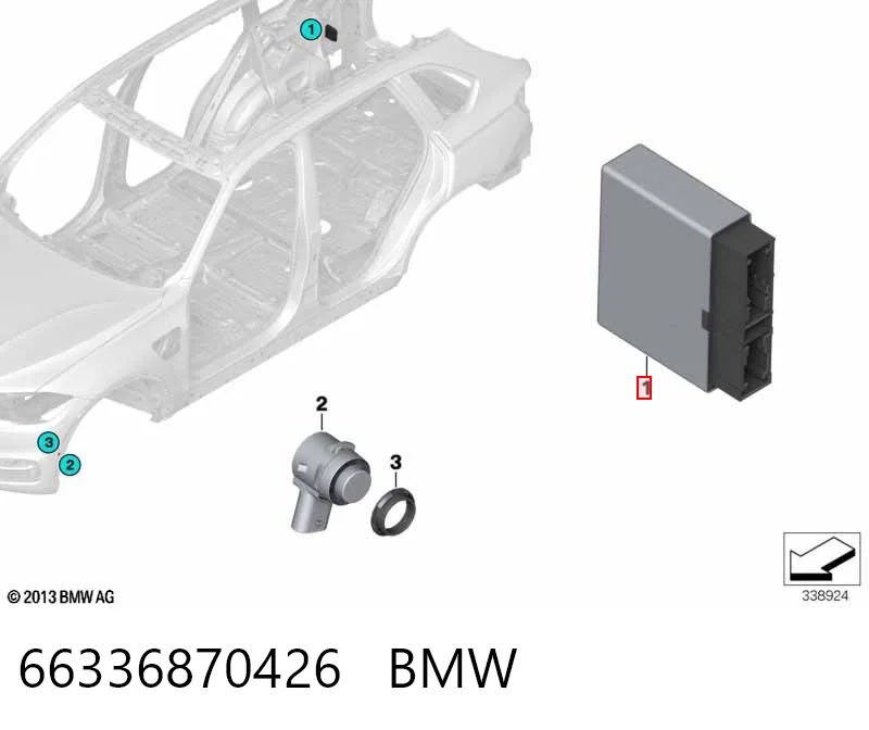 Купити 6861026 BMW Модуль керування (ЕБУ) парктроніком