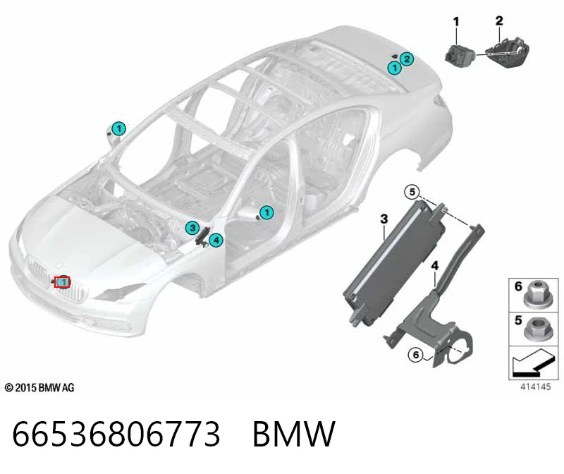 66536806773 BMW Камера заднього виду