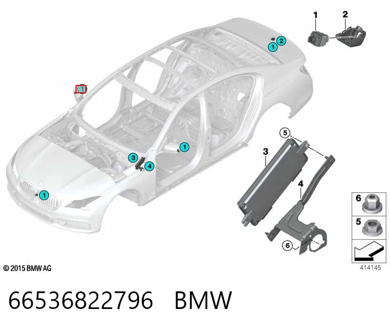 66536822796 BMW Камера заднього виду