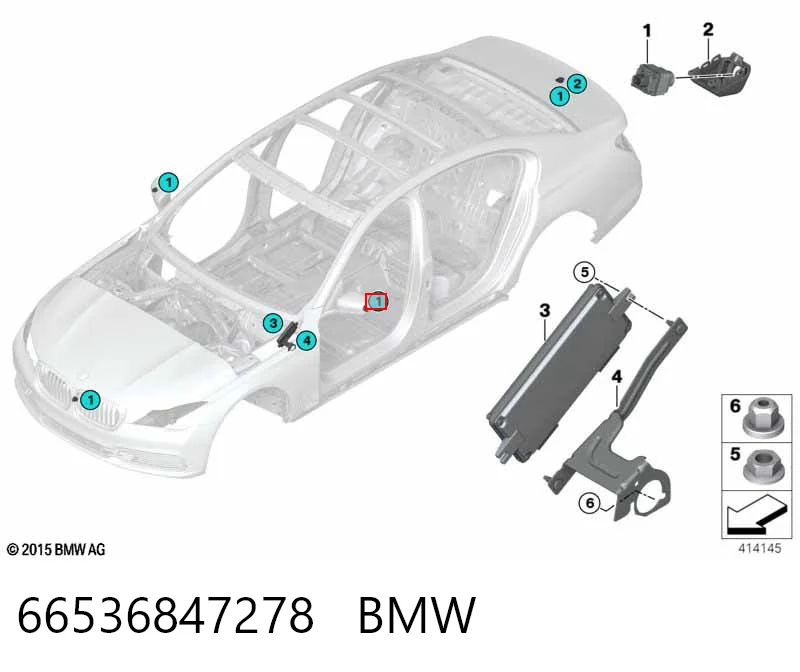66536847278 BMW Камера заднього виду