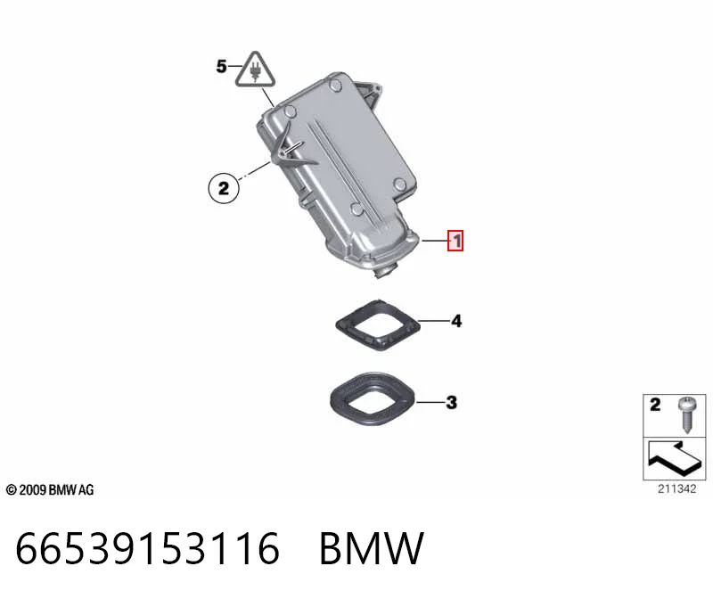 66539153116 BMW Камера заднього виду