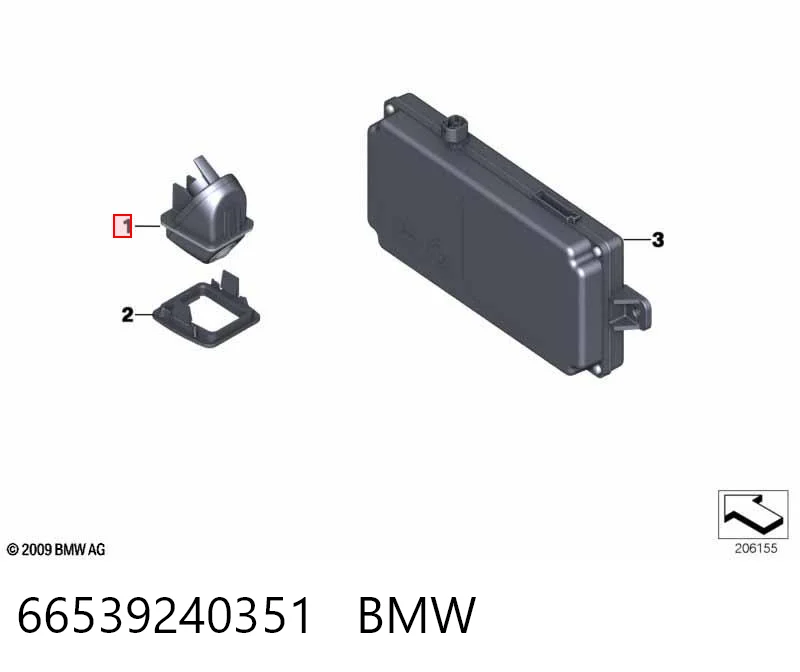 66539240351 BMW Камера заднього виду
