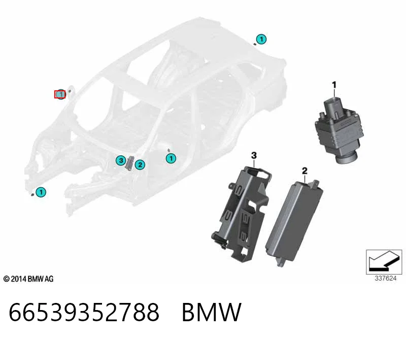 Купити 66539213990 Chrysler Камера системи забезпечення видимості