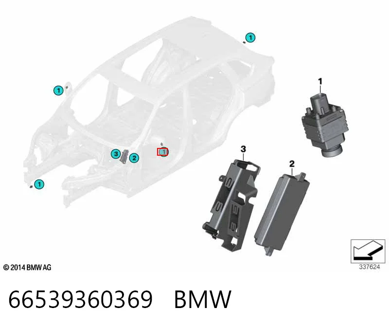 Камера системи забезпечення видимості Chrysler 66539213990