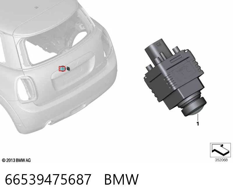 66539475687 BMW Камера заднього виду