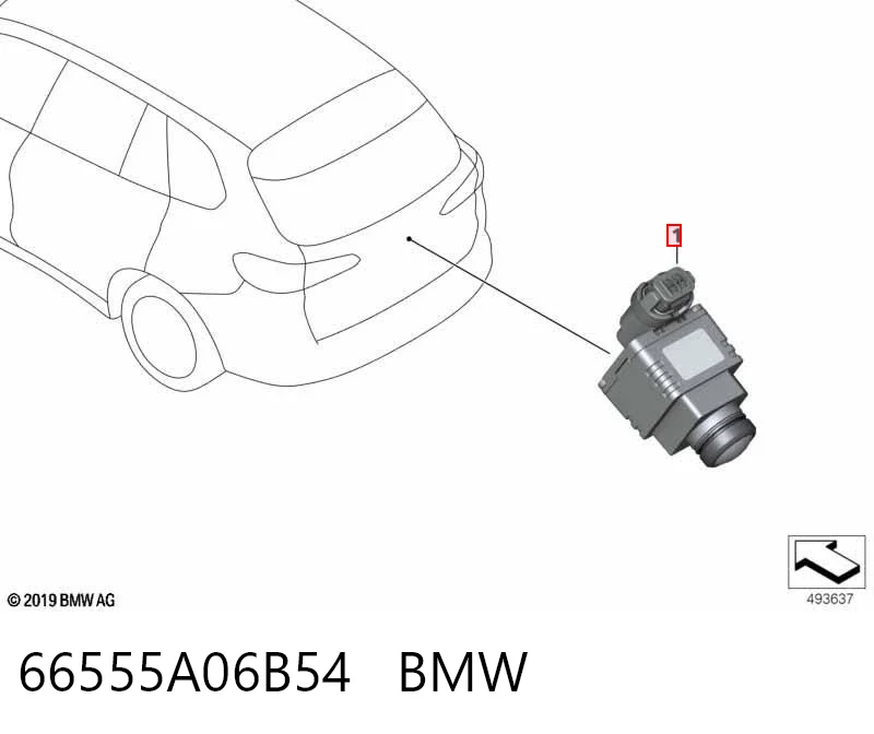 Камера системи забезпечення видимості BMW 66559471212 ціна, від 113.70 USD