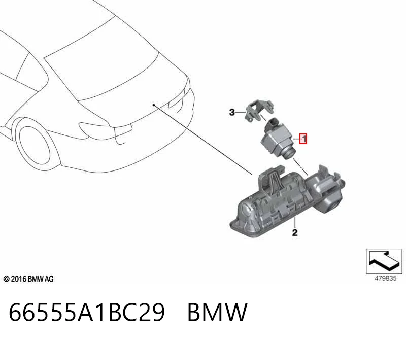 Камера системи забезпечення видимості 66559471212 BMW