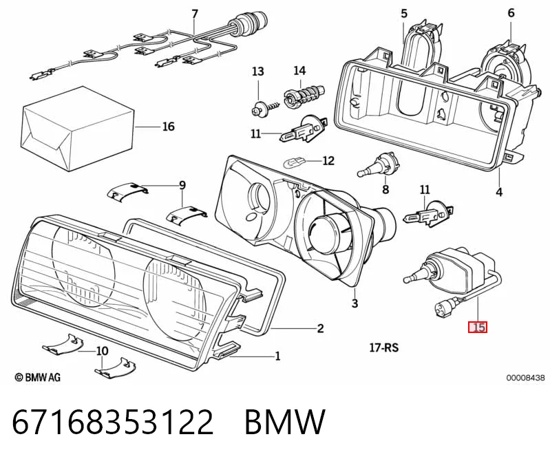 Автоматичний коректор фар BMW 3 седан (E36) (1990 - 1998) ціна, від 19.44 USD