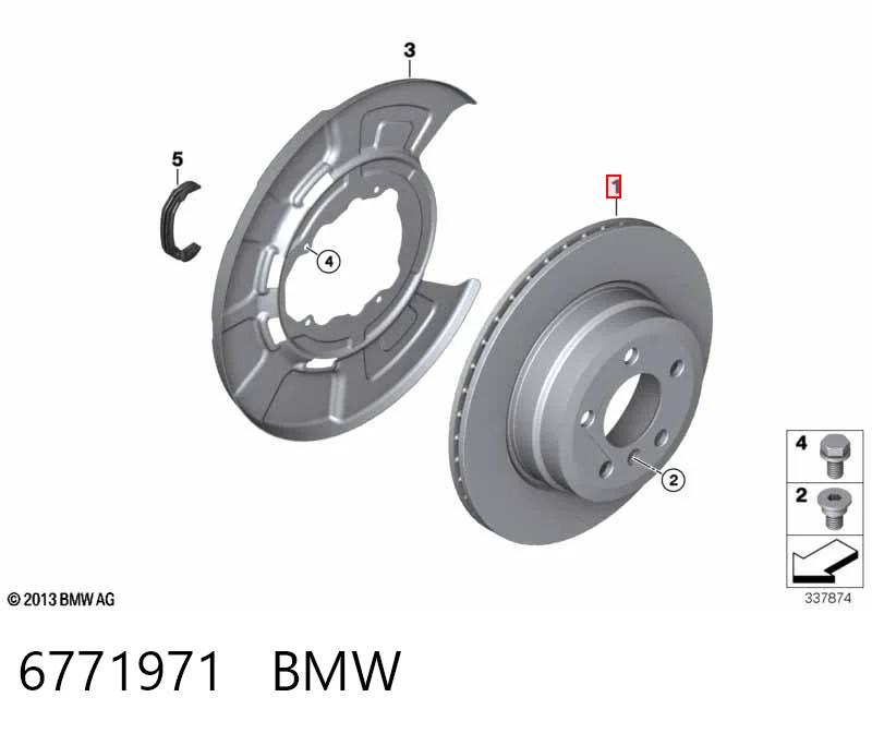 6771971 BMW Дискові гальма