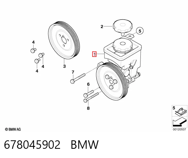 678045902 BMW Насос гідропідсилювача