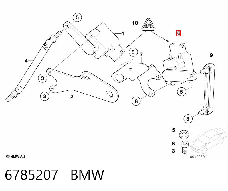 6785207 BMW Регулятор положення кузова задньої підвіски
