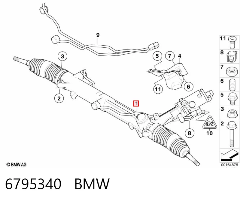6795340 BMW Рейковий рульовий механізм