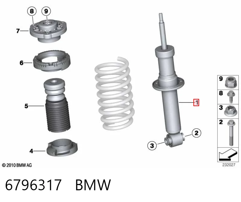 6796317 BMW Амортизатори задні