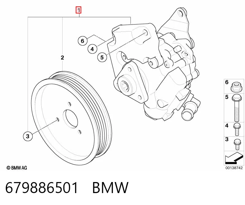 679886501 BMW Насос гідропідсилювача