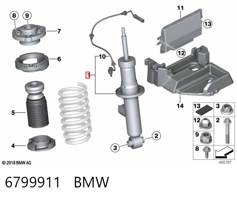 6799911 BMW Амортизатори задні