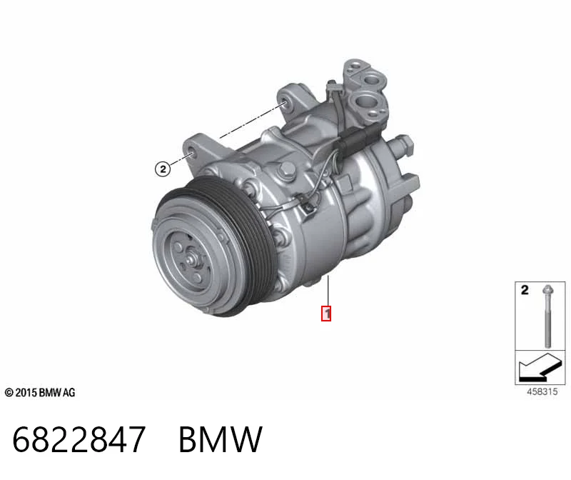 6822847 BMW Компресор холодоагенту