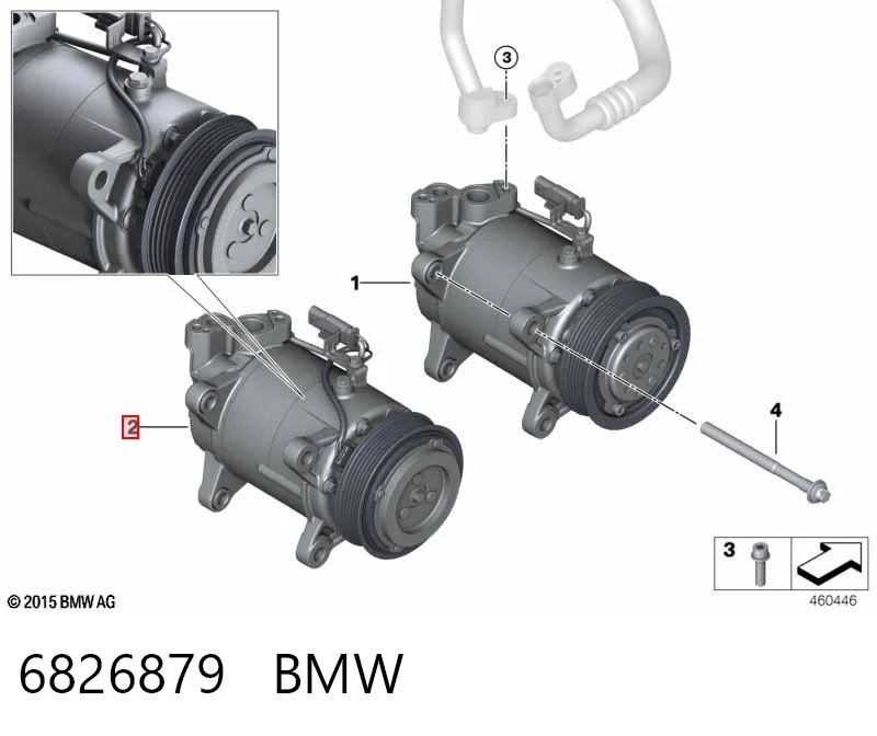 6826879 BMW Компресор холодоагенту