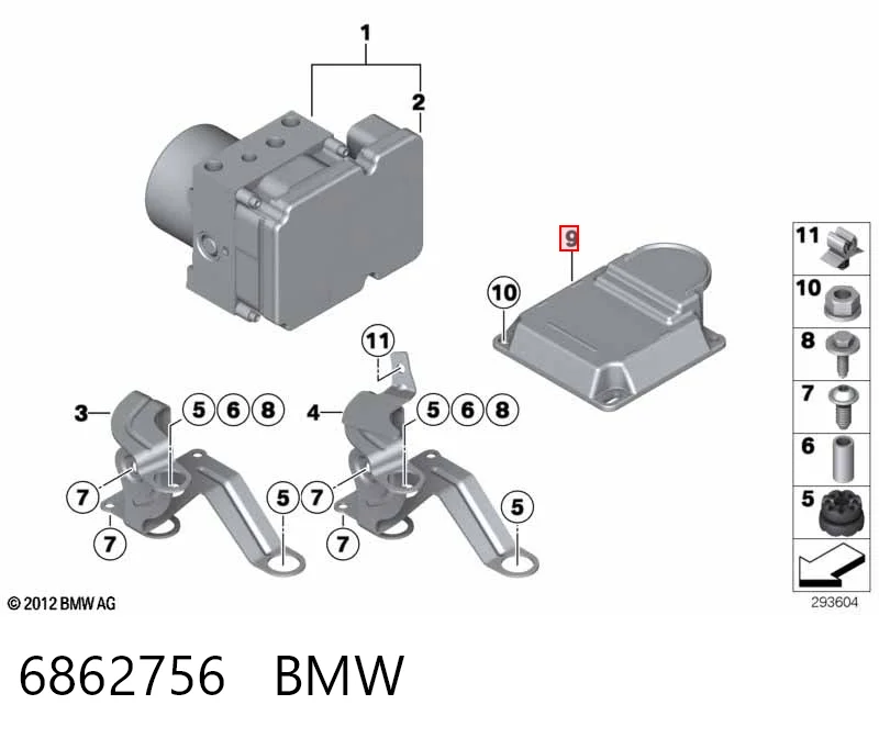 Блок керування (ECU) ICM 32106862302 BMW