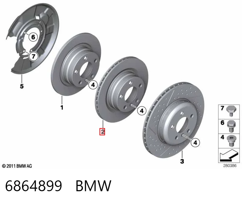 6864899 BMW Дискові гальма