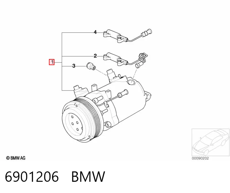 6901206 BMW Компресор холодоагенту