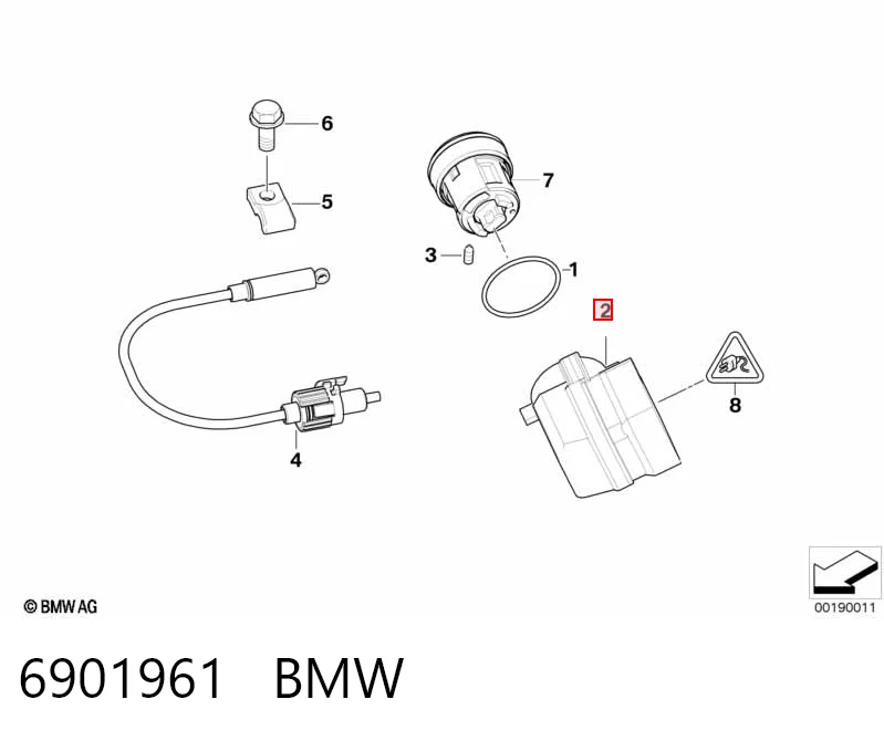 6901961 BMW Контактна група замка