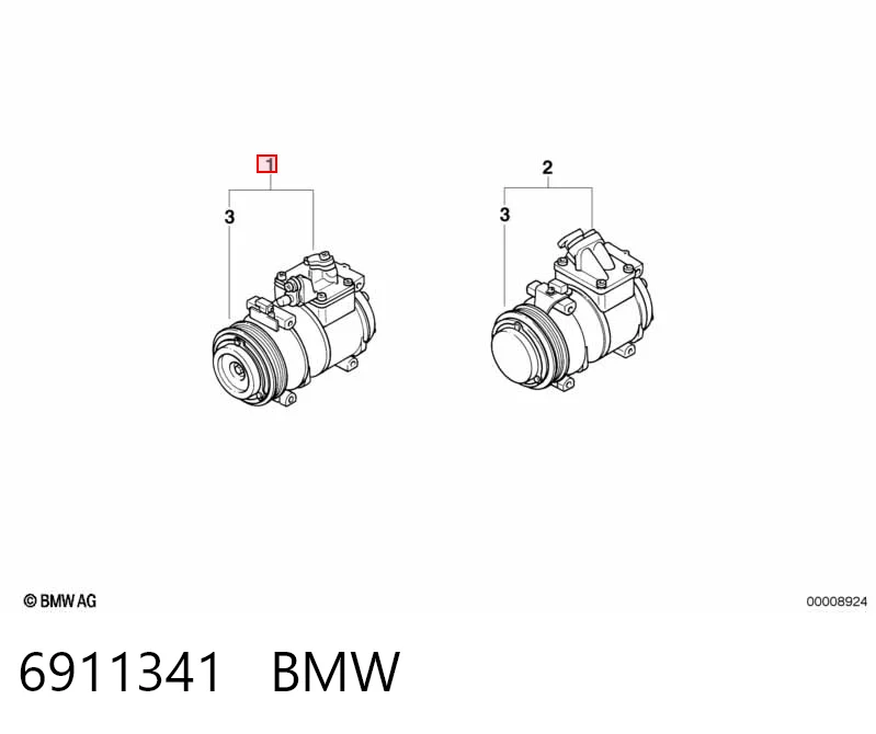 6911341 BMW Компресор холодоагенту