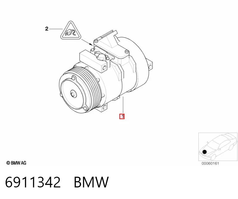 6911342 BMW Компресор холодоагенту