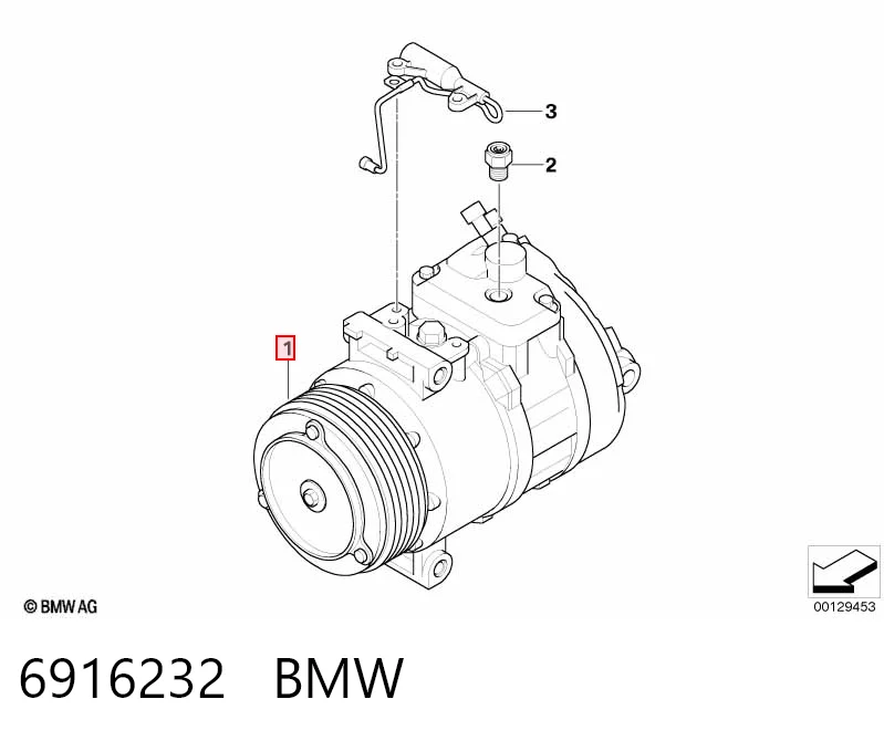 6916232 BMW Компресор холодоагенту