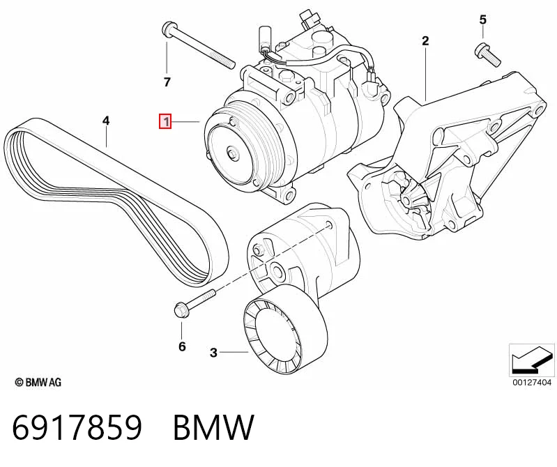 6917859 BMW Компресор холодоагенту
