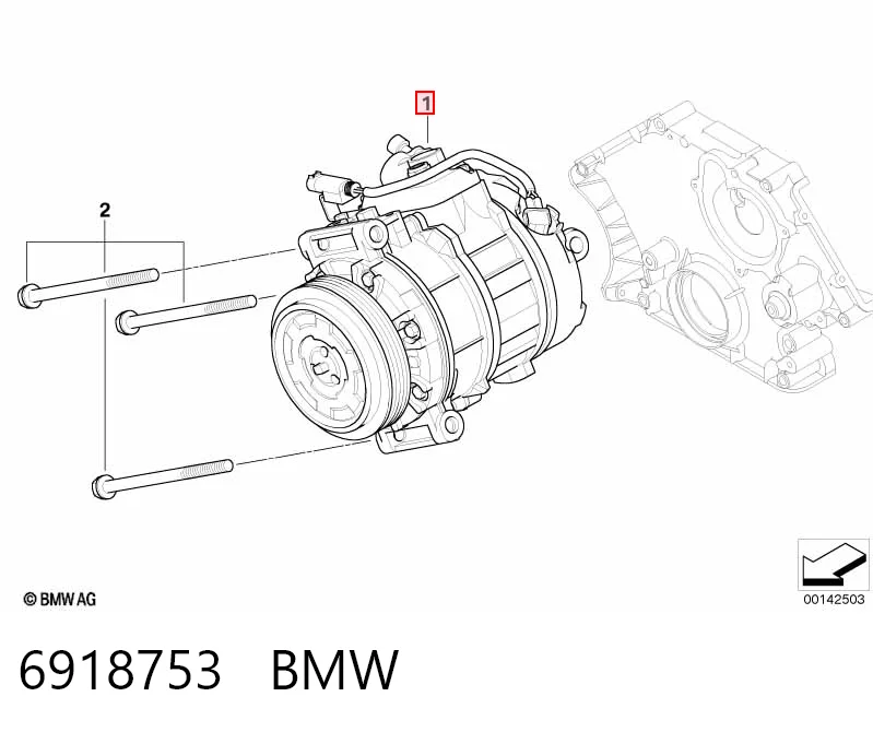 6918753 BMW Компресор холодоагенту