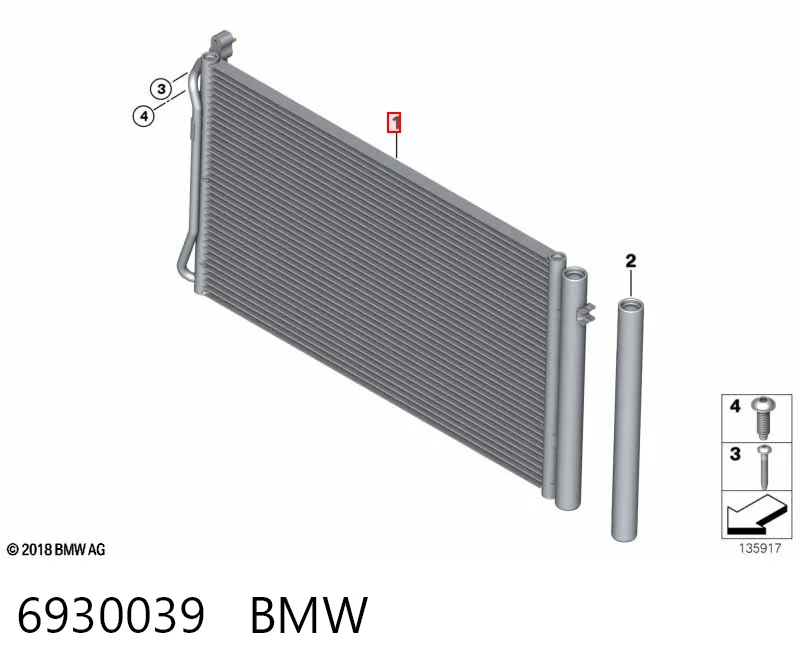 6930039 BMW Конденсатор