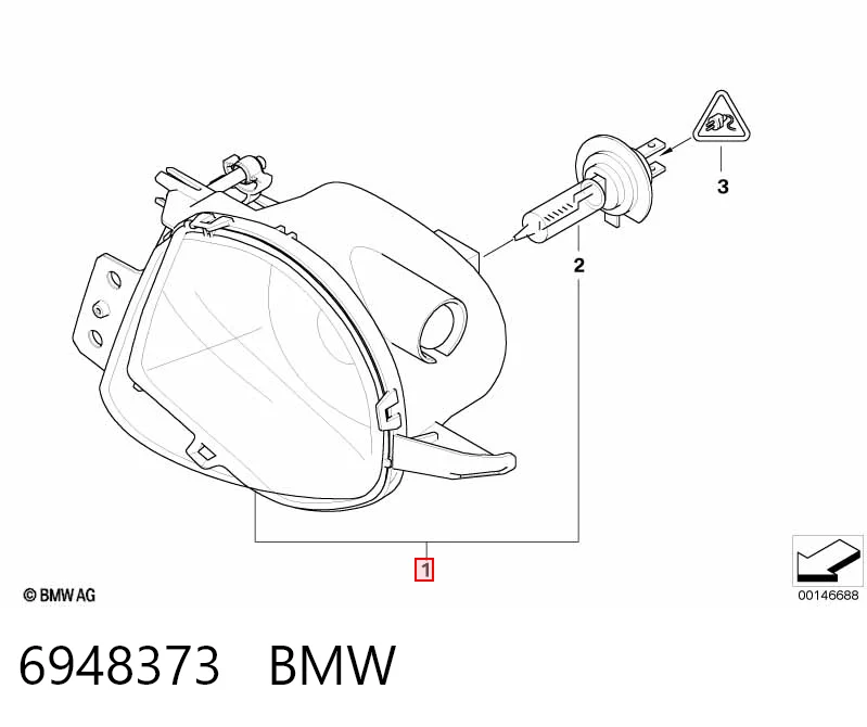 6948373 BMW Протитуманка ліва