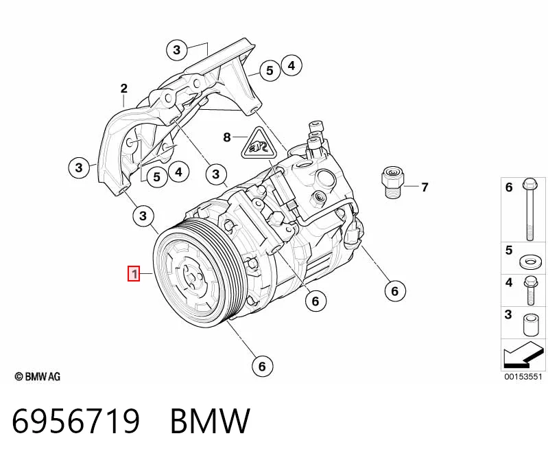 6956719 BMW Компресор холодоагенту