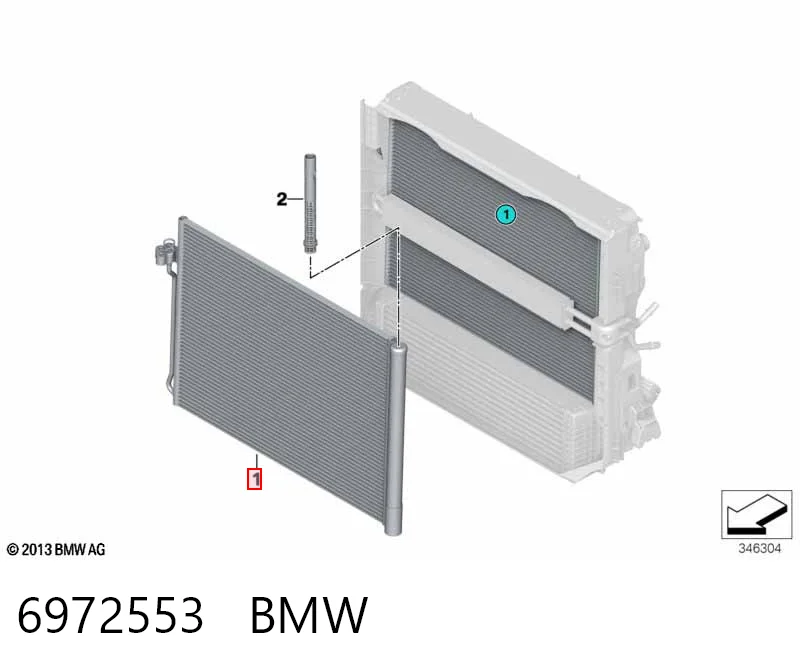 6972553 BMW Конденсатор