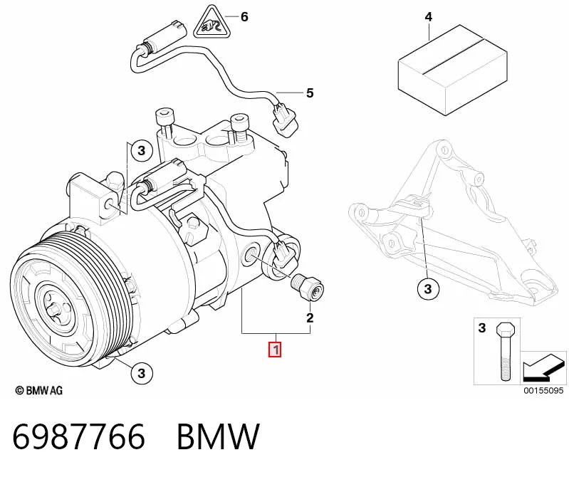 6987766 BMW Компресор холодоагенту