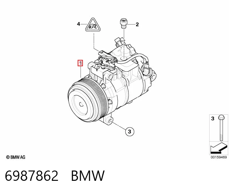 6987862 BMW Компресор холодоагенту