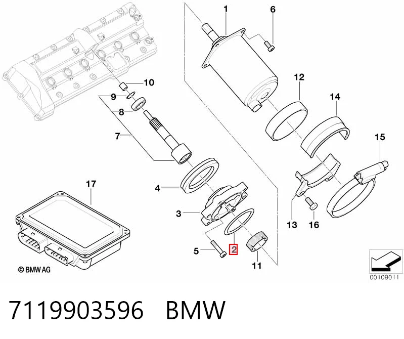 7119903596 BMW Прокладка регулятора фаз газорозподілу