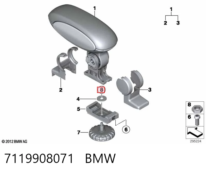Гайка кріплення приймальної труби глушника (штанів) A000934010014 Mercedes