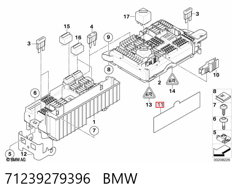 Коробка запобіжників BMW X6 позашляховик (E71) (2008 - 2014) ціна, від 8.27 USD