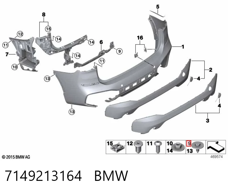 7149213164 BMW Болт кріплення головки блоку циліндрів