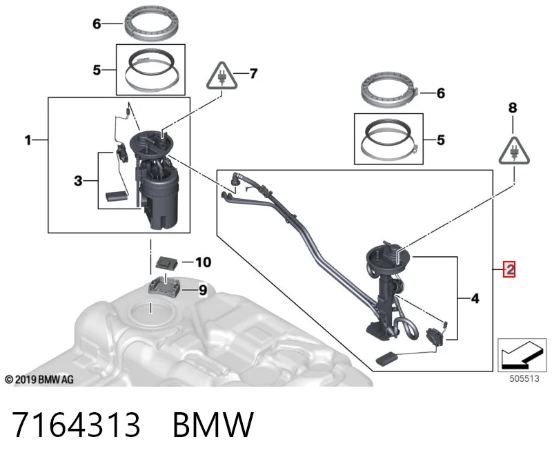 7164313 BMW Електробензонасос