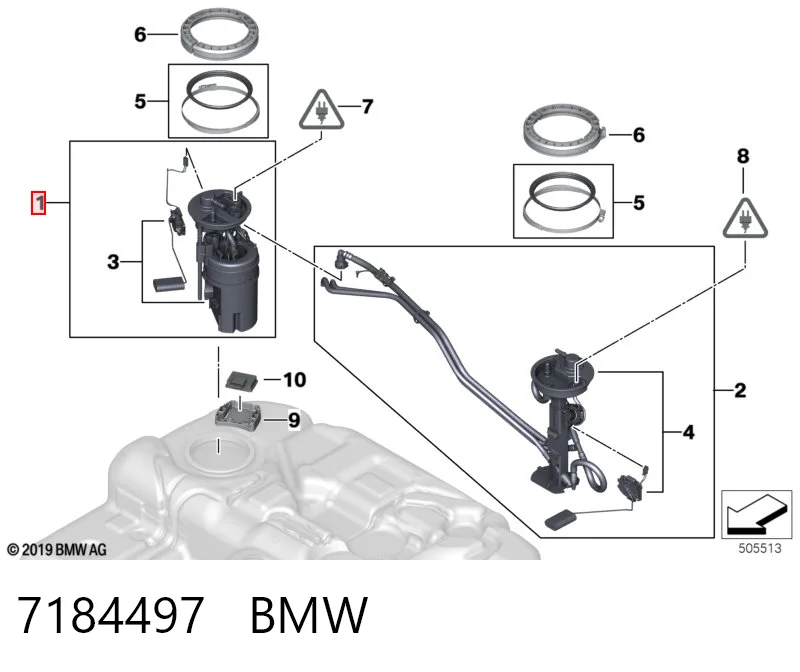 7184497 BMW Електробензонасос