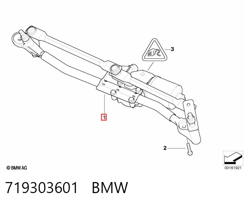  Трапеція двірників BMW 1 